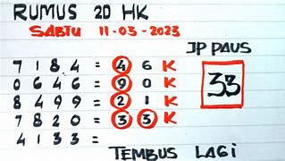 Data Hk 4D 2023 Hari Ini